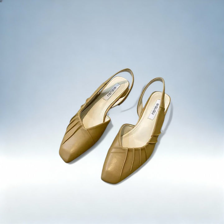 PATRICIA — Sandálias de Salto Alto com Efeito Enrugado | Elegância Sofisticada