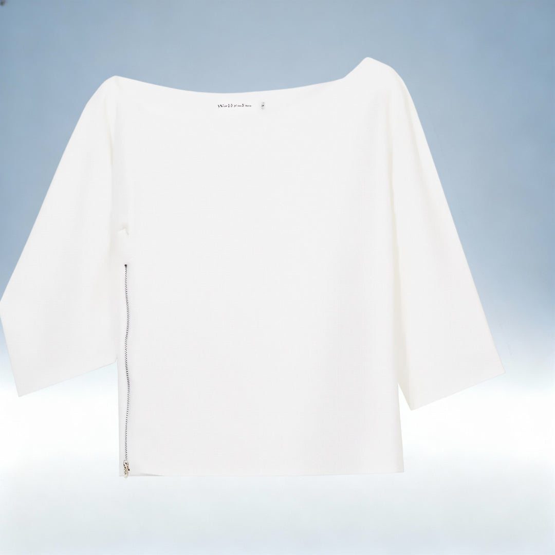 MARIANA — Blusa Assimétrica Off-Shoulder Elegante | Charme Clássico