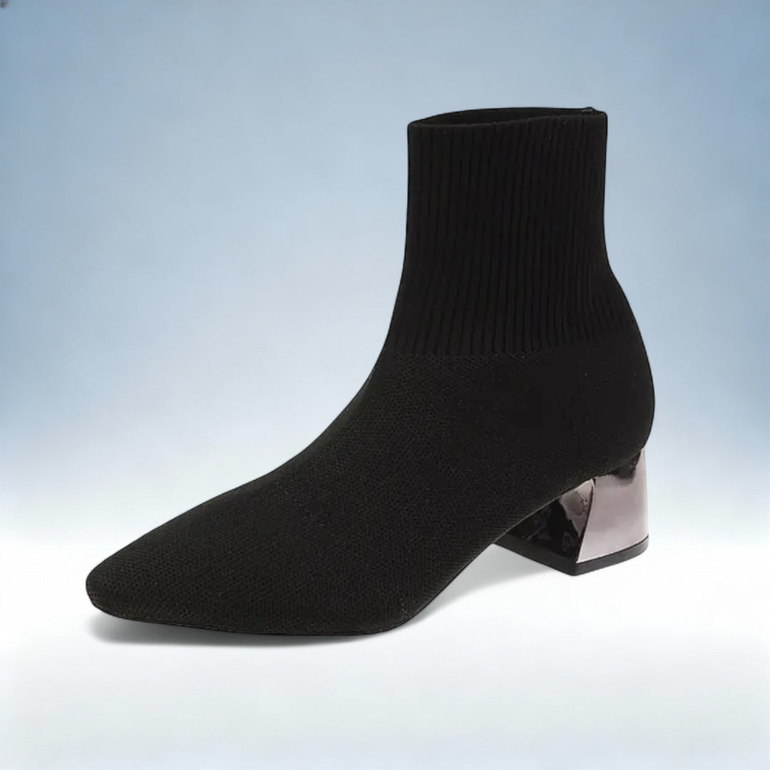 ANDREIA — Botins Lã Premium Salto Chunky | Elegância Invernal