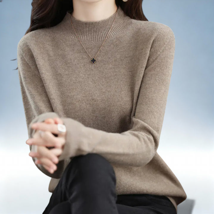 ANTONIETA — Camisola Lã Tricotada Oversized | Conforto Premium