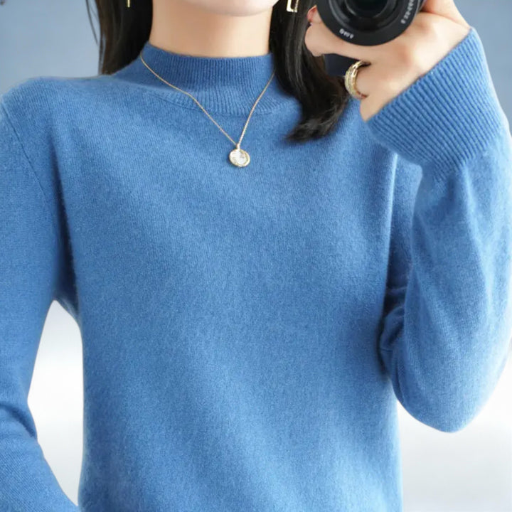 ANTONIETA — Camisola Lã Tricotada Oversized | Conforto Premium