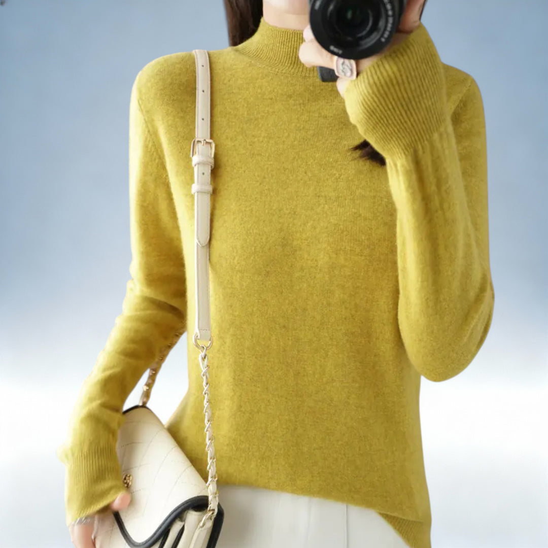 ANTONIETA — Camisola Lã Tricotada Oversized | Conforto Premium