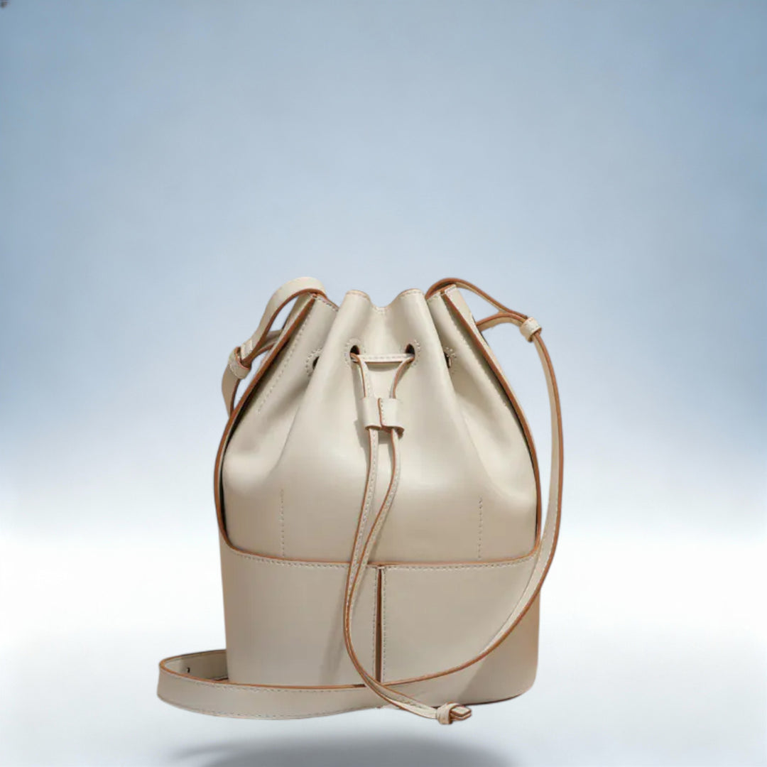 TERESA — Mala Bucket Vintage em Pele | Charme Clássico