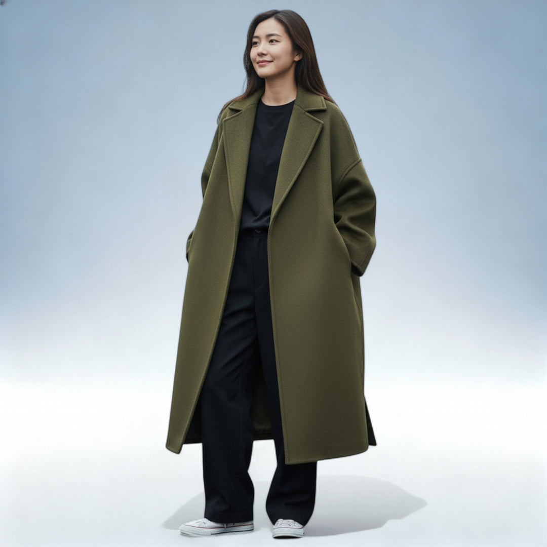 SIMONE — Casaco Lã Blend Premium | Elegância Invernal