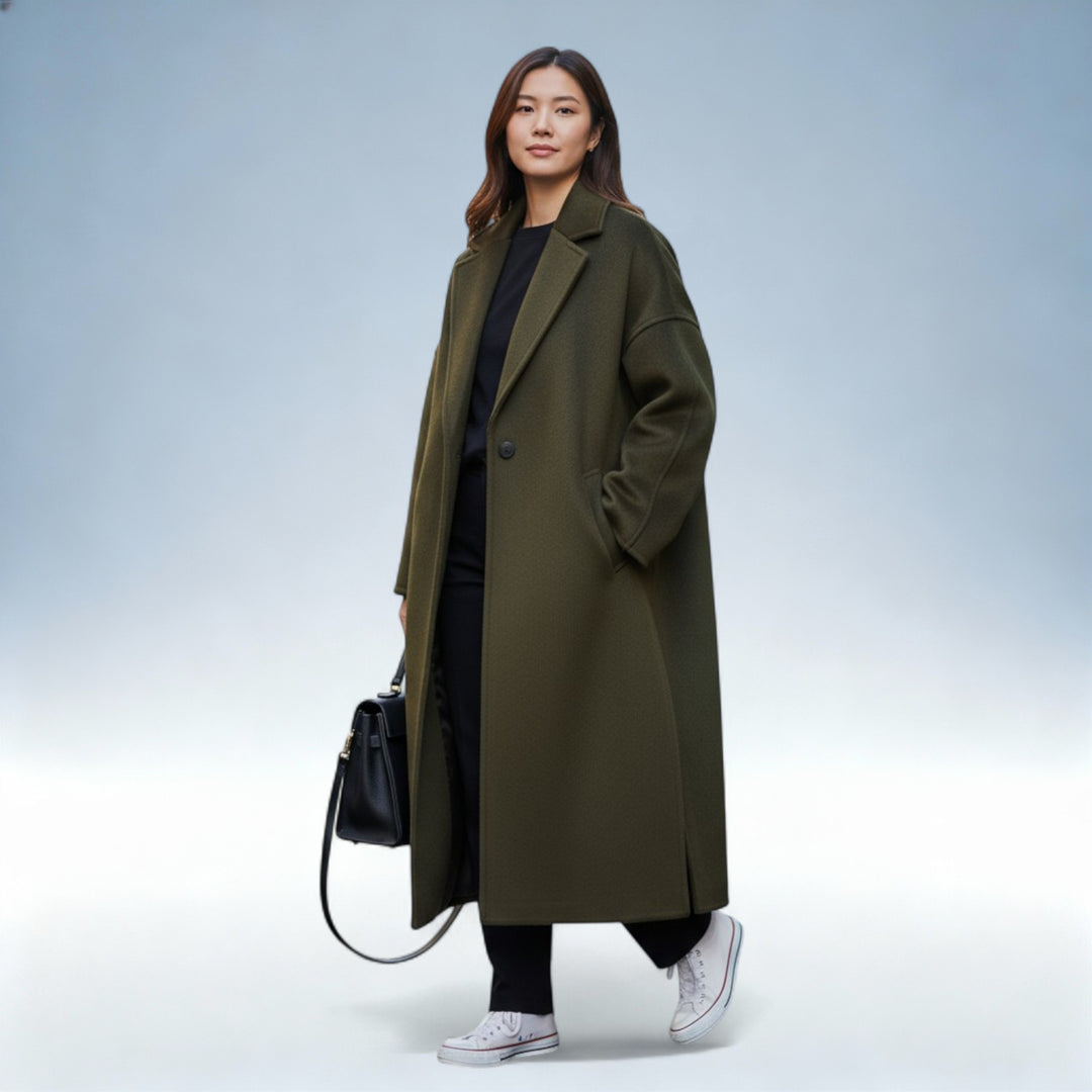 SIMONE — Casaco Lã Blend Premium | Elegância Invernal