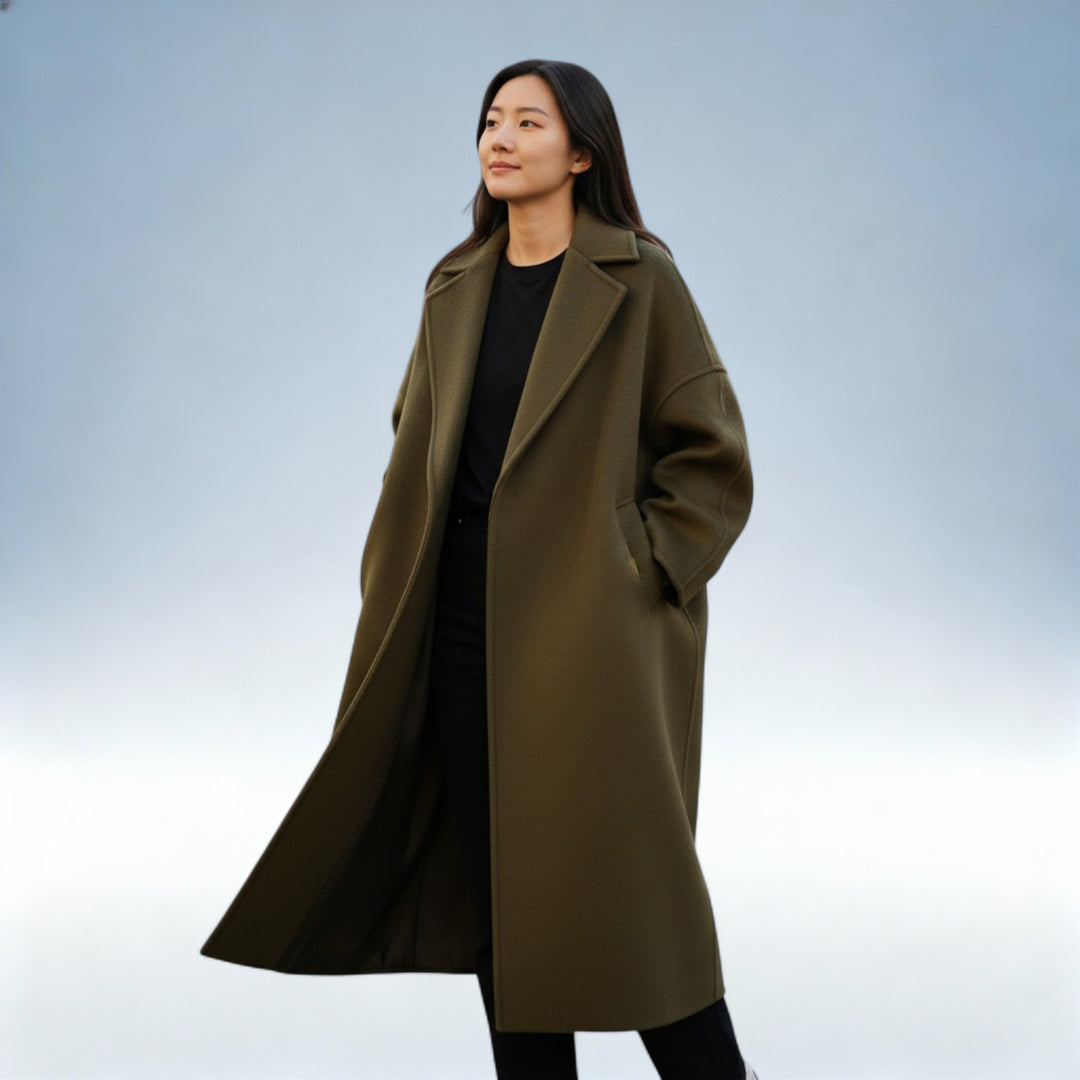 SIMONE — Casaco Lã Blend Premium | Elegância Invernal